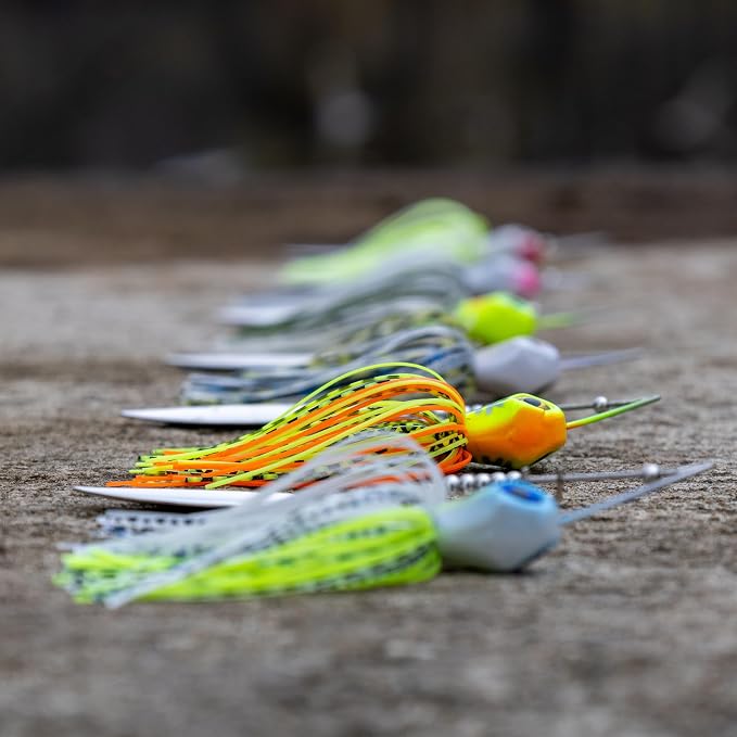 Reaction Tackle Spinner Bait Fishing Lure for Bass Fishing Also for Trout Pike Salmon Walleye (3-Pack)