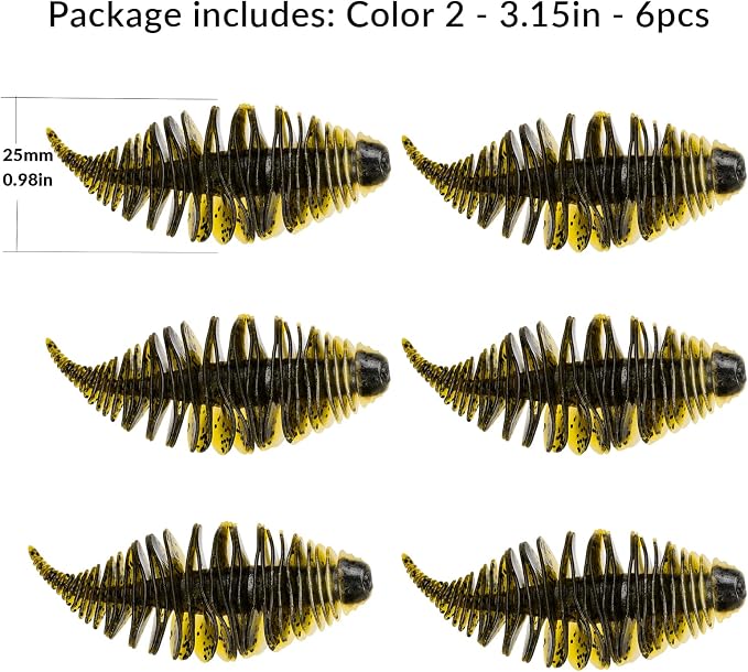 THKFISH Soft Swimbait 5/6 PCS or 15/18 PCS Soft Plastic Fishing Lures Bass Lures Swim Baits Lures for Bass Fishing Worms for Bass