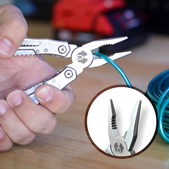 Uncharted Supply Multitool Pro | Includes Pliers, Bottle Opener, Philips and Flathead Screwdriver, Knife and More | Durable Stainless-Steel