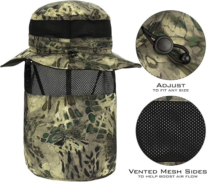 KastKing Sol Armis UPF 50 Boonie Hat - Sun Protection Hat, Fishing Hat, Beach & Hiking Hat, Paddling
