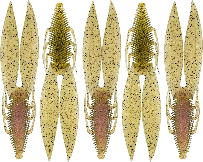 6th Sense – Bodega – Soft Plastic Creature Bait – Bass Fishing – Twin Ridge Tail Action – Multiple Sizes – Made in the USA