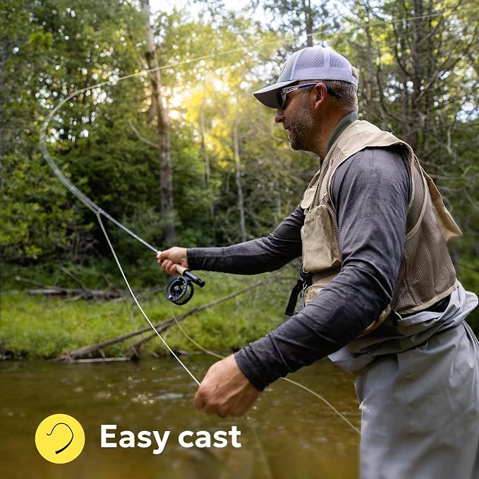 SF Fly Fishing Line with Two Welded Loops Weight Forward Floating Fly Lines Trout 90FT WF2 3 4 5 6 7 8 9F Multi-Color Freshwater