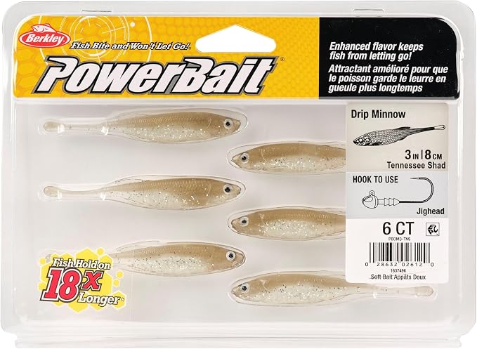 Berkley PowerBait Drip Minnow Fishing Soft Bait
