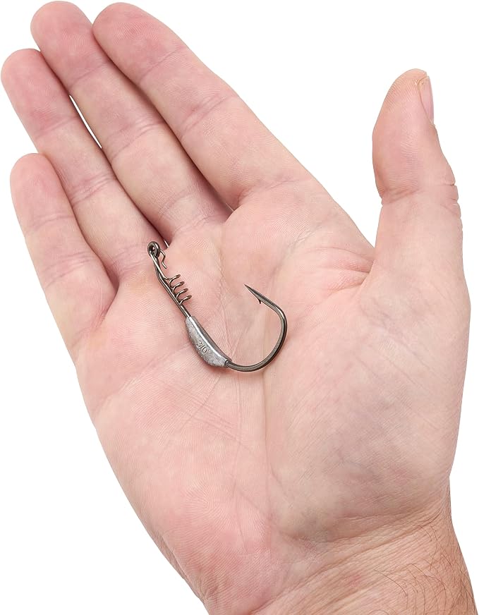 Berkley Fusion19 Wide Gap Live Bait Hooks, Size 4 Fishing Hooks, Needle Point with SlickSet Coating for Easy Penetration, Forged for Added Strength