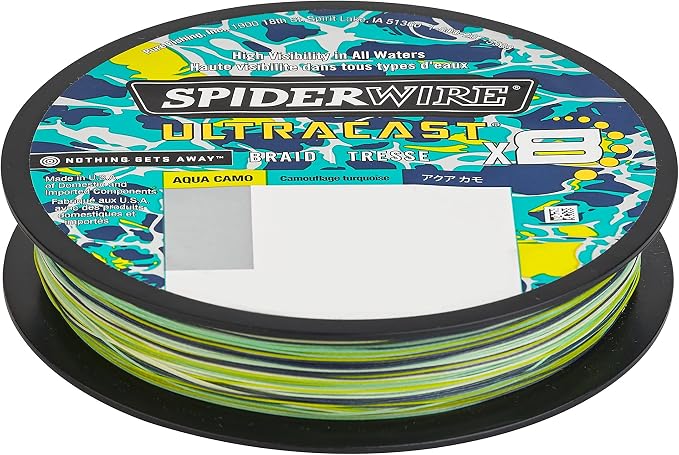 SpiderWire UltraCast Braided Fishing Line with Berkley Vanish Dual Fishing Spool