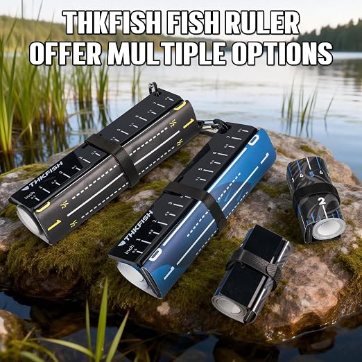 THKFISH 59 * 3.15" Fish Ruler with Measuring Board, Portable Waterproof Roll Up Fish Tape Measure for Boat, Kayak, Yacht and Workbench