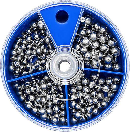 Fishing Weights Sinkers, Split Shot Sinkers Kit Removable Round Lead Weights Assorted Sizes (100/117/205/250PCS) for Bass Trout Panfish Fishing