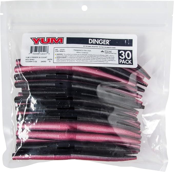 Yum Lures Dinger 5" Bulk 30-Pack