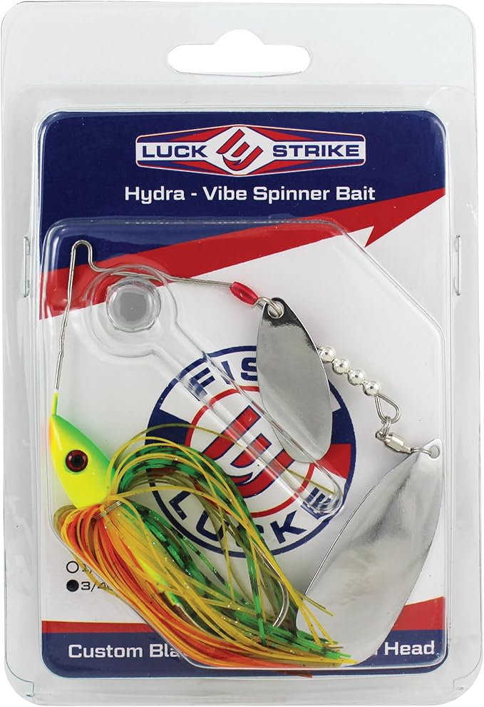 Luck E Strike Hydra-Vibe Spinner Bait with Custom Blades