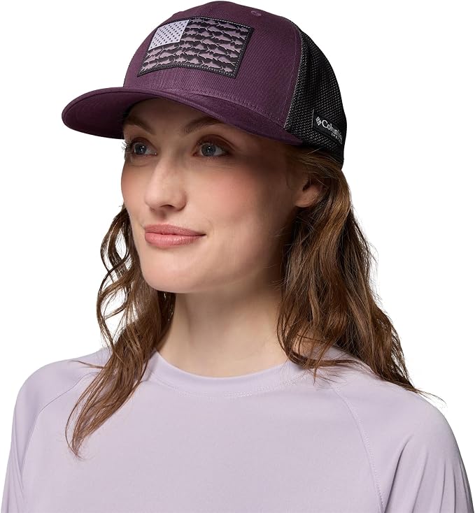 Columbia Unisex Adult PFG Logo Mesh Ball Cap