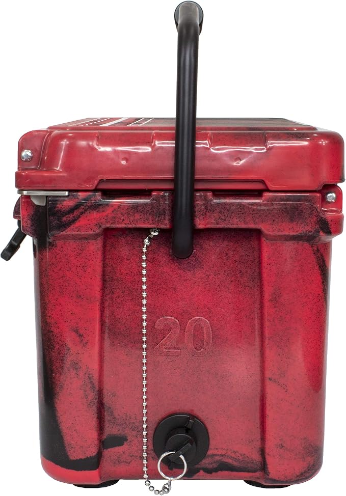 USA Made Frosted Frog Camo 20 Quart Ice Chest Heavy Duty High Performance Roto-Molded Commercial Grade Insulated Cooler