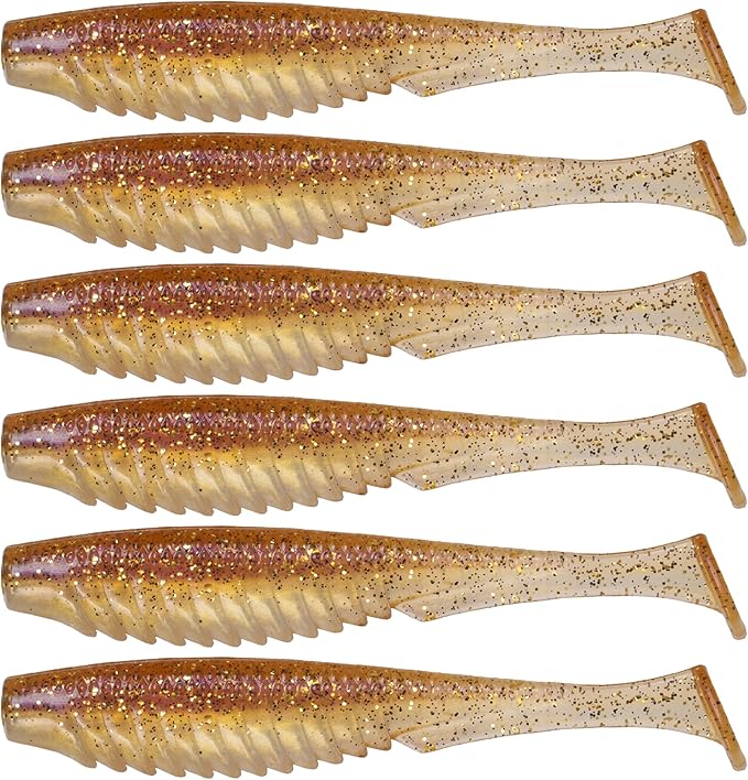 6th Sense – Party Paddle 4.3" – Saltwater Swimbait – Inshore Fishing – Redfish/Trout/Snook – Paddle Tail Soft Plastic