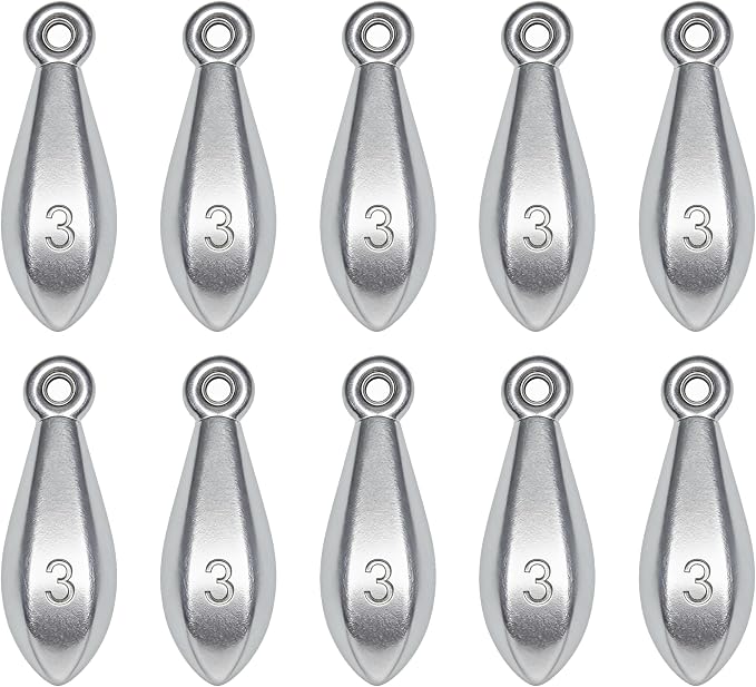 Fishing Weights Sinkers Bank Sinkers Bullet Weights for Surf Fishing Pier Bank Fishing Saltwater Fishing Gear 1oz to 8oz