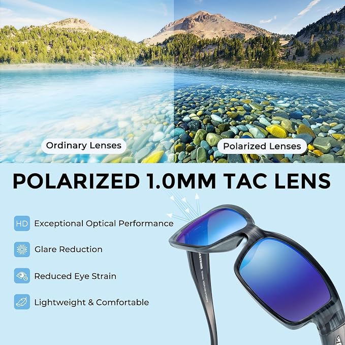 KastKing Skidaway Polarized Sport Sunglasses for Men and Women,Ideal for Driving Fishing Cycling and Running,UV Protection