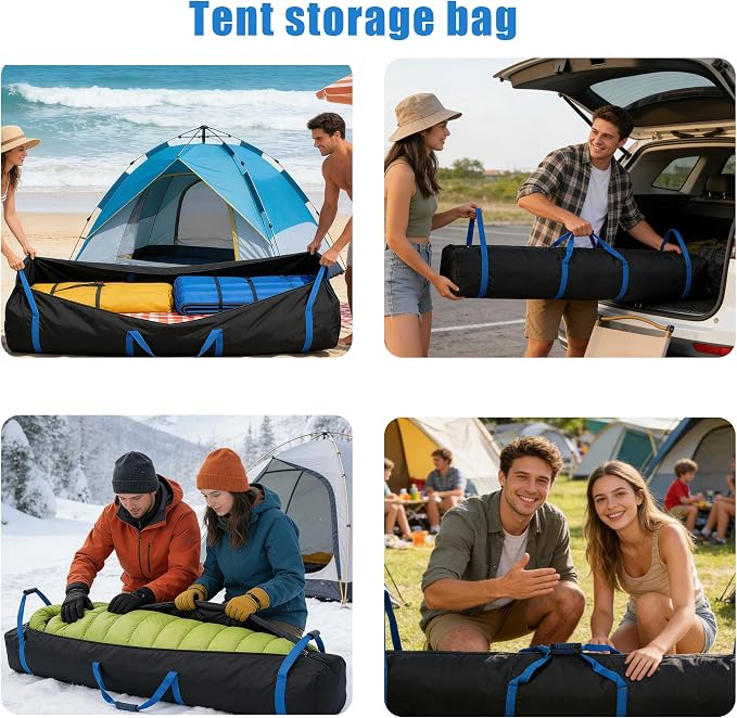 Heavy-Duty Waterproof Storage Bag for Tent Poles, Canopy Frames, Fishing Rods, Patio Umbrellas, Hammock & Outdoor Gear