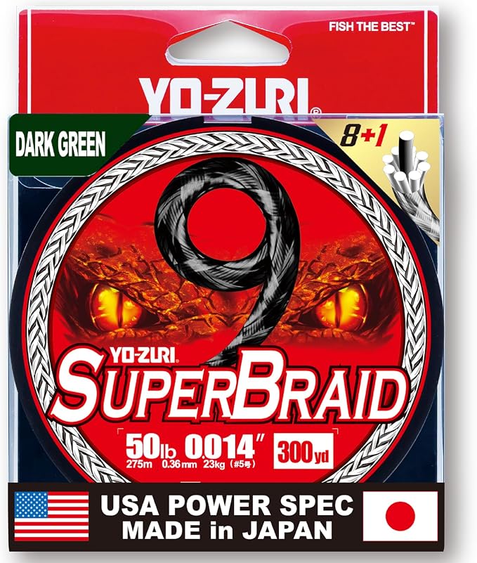 YO-Zuri SUPERBRAID 9 - Floating Braided Fishing LINE
