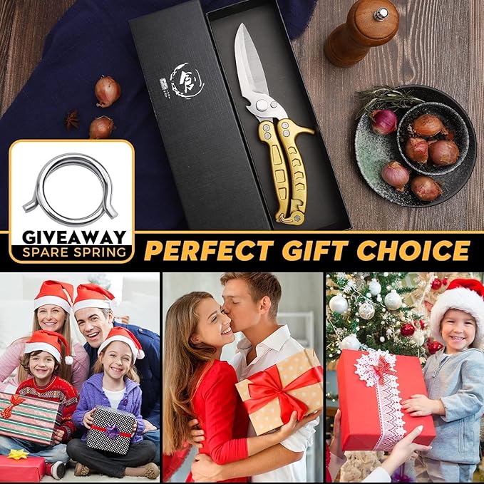 Dream Reach Poultry Shears, Germany Heavy Duty Kitchen Scissors With Knife Bottle Opener Gift Box, Multipurpose Kitchen Shears For Cooking Chicken Meat Turkey Thanksgiving Gifts for Men Women