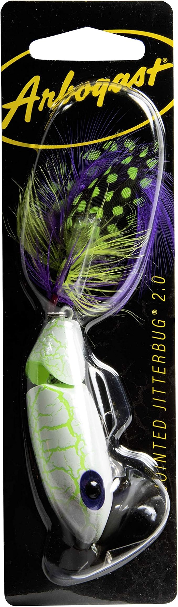 Arbogast Jointed Jitterbug 2.0 Topwater Bass Fishing Lure, 2 1/2 Inch, 3/8 Ounce