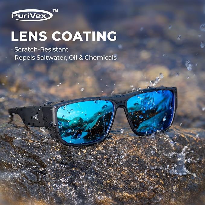 KastKing Comal Fit-Over Polarized Sports Sunglasses With PuriVex Protective Lens Coating, Fishing Driving, UV400, Men Women