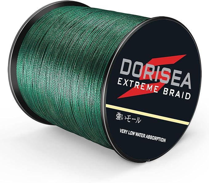 Extreme Braid 100% Pe Moss Green Braided Fishing Line 109Yards-2187Yards 6-550Lb Test Fishing Wire Fishing String Incredible Superline Zero Stretch