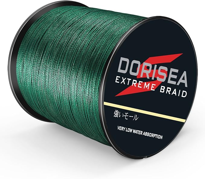 Extreme Braid 100% Pe Moss Green Braided Fishing Line 109Yards-2187Yards 6-550Lb Test Fishing Wire Fishing String Incredible Superline Zero Stretch