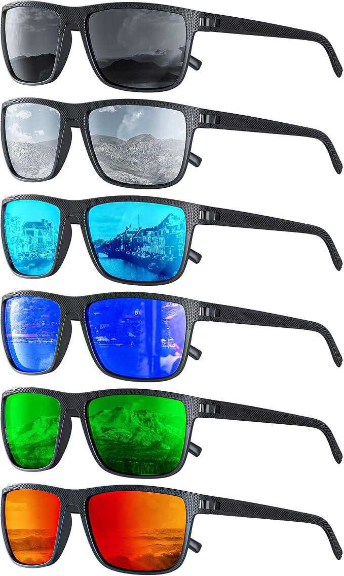 Sunglasses-Men Polarized Mens Sunglasses: Classic Women Sun Glasses UV Protection for Fishing