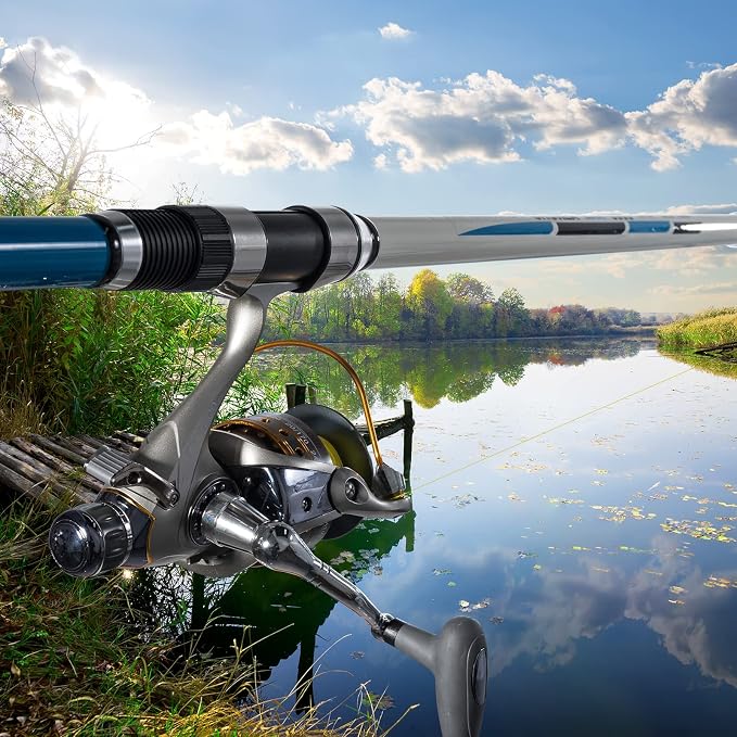 Yoshikawa Baitfeeder Spinning Reel Fishing 5.5:1 11 High Power Stainless Ball Bearings 30Lb Drag Right Left Hand Saltwater Freshwater Reversible Front Rear Drag Live Liner 3000-6000
