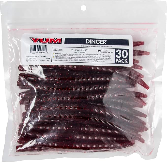 Yum Lures Dinger 5" Bulk 30-Pack