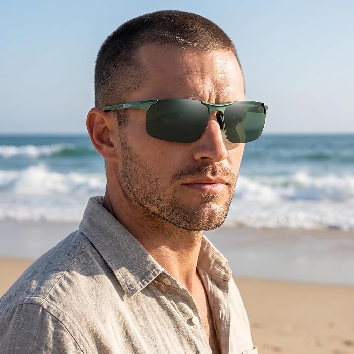 DUCO Polarized Sunglasses Mens Ultralight Carbon Fiber Sun Glasses for Men Driving Sports Fishing UV400 Protection DC8277