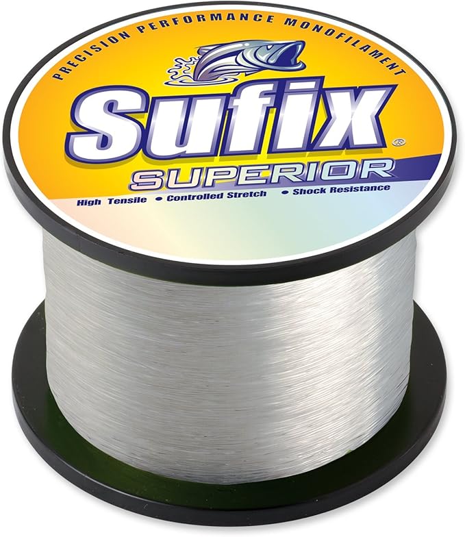 Sufix Superior Monofilament Fishing Line, 1/4 lb Spool