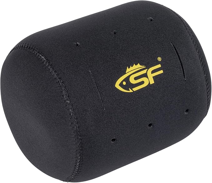 SF Neoprene Conventional Reel Covers Round Reel Case Protective Cover Shield Pouch, XXS/XS/S/M/L/XL/XXL Size, Black