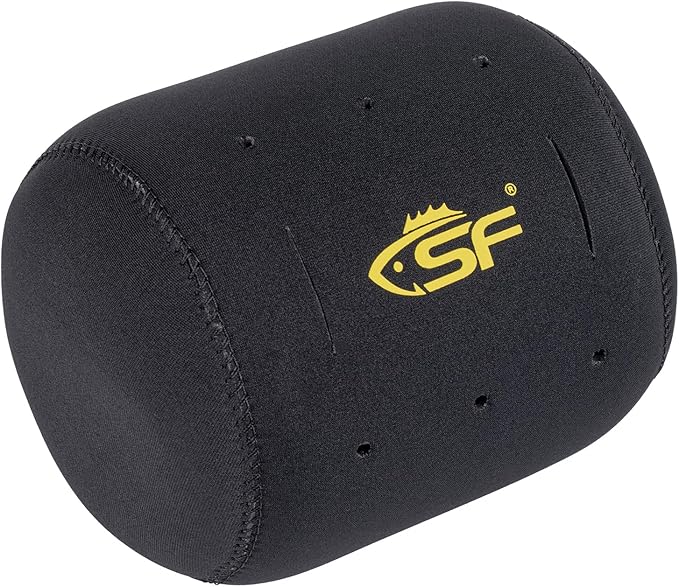 SF Neoprene Conventional Reel Covers Round Reel Case Protective Cover Shield Pouch, XXS/XS/S/M/L/XL/XXL Size, Black