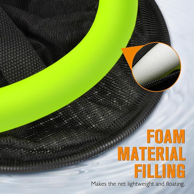 Dovesun Floating Fishing Basket, Collapsible Fishing Net Portable Nylon-mesh | Coated Nylon Net Bait Storage Cage for Keeping Crayfish Minnows Leaches and Other Live Baits