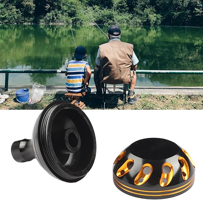 Aluminum Alloy Reel Handle Knob, 3 Sizes Replacement for Fishing Reels, Rust-Resistant