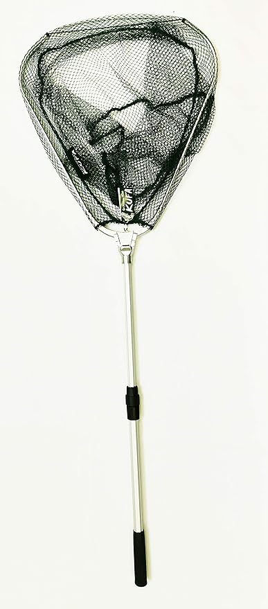 Zaltana Telescope Landing nets (Hoop:23x24,Handle:27~47",Knotless Mesh)