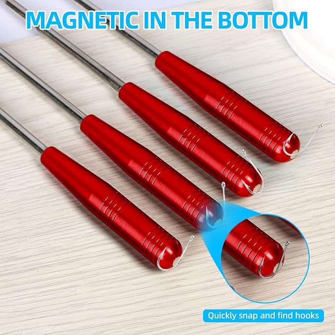 Fish Hook Remover Tool,Fishing Hook Quick Removal Device,Fishing Gear Security Extractor Equipment Kits for Adult,Hook Extractor Accessories Tools with Storage Tube,4Pcs