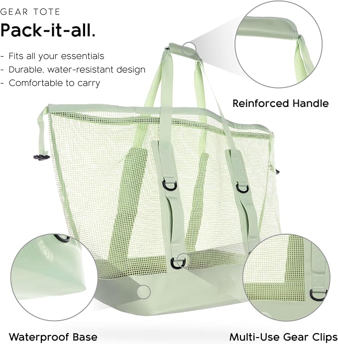 MISSION Boat Gear CASSI Heavy-Duty Outdoor Tote and Waterproof Marine-Grade Mesh Boat Bags