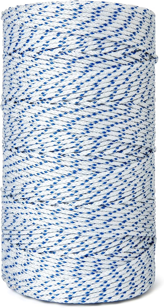 HONGDA Professional Masonry String Lines, 685 Feet #24 Bonded Braided Nylon Mason Line, Durable and Versatile String for Masonry, Construction, Gardening, and DIY Projects