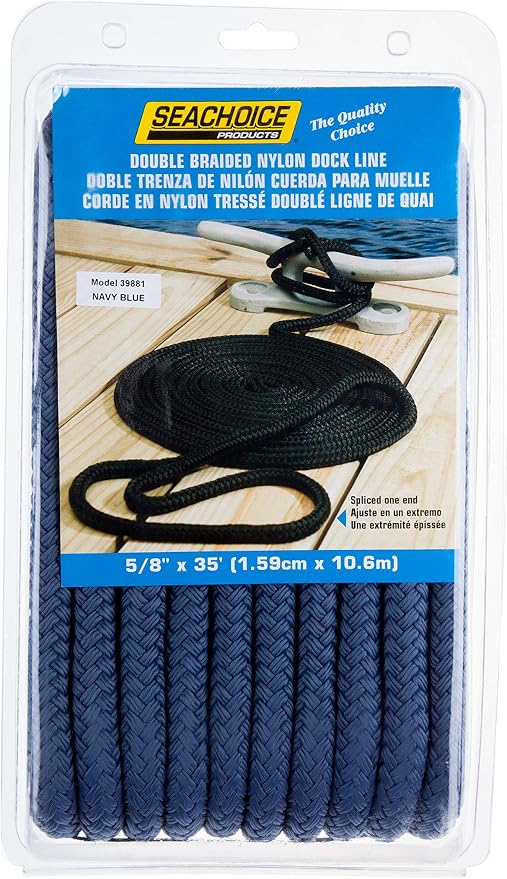Seachoice Double-Braid Nylon Dock Line