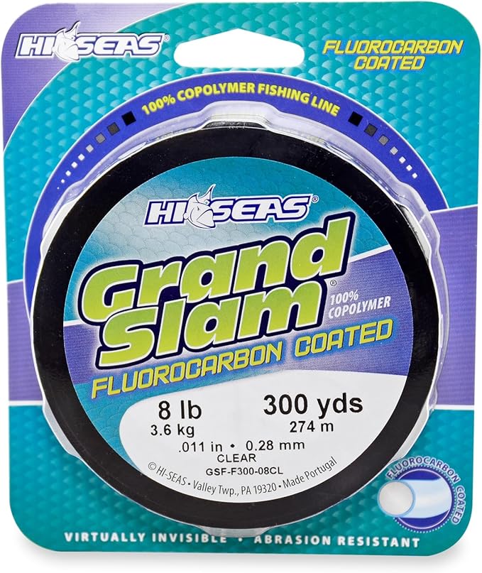 HI-SEAS Grand Slam Fluorocarbon Coated Fishing Line
