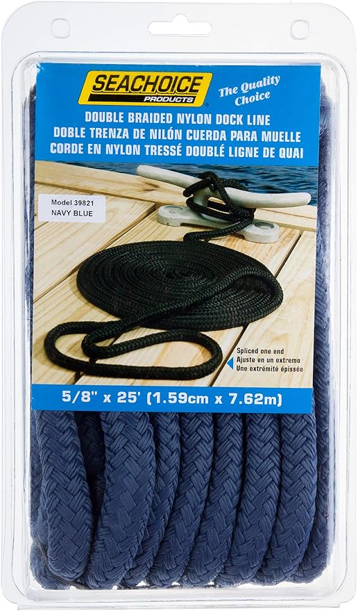 Seachoice Double-Braid Nylon Dock Line