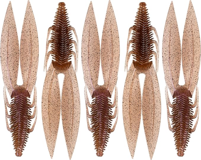 6th Sense – Bodega – Soft Plastic Creature Bait – Bass Fishing – Twin Ridge Tail Action – Multiple Sizes – Made in the USA