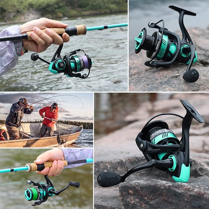 Sougayilang Fishing Reel, Ultralight Spinning Reel with Aluminum Spool, 5.2:1 High Speed Spinning Fishing Reel, 1000-6000 Series for Freshwater