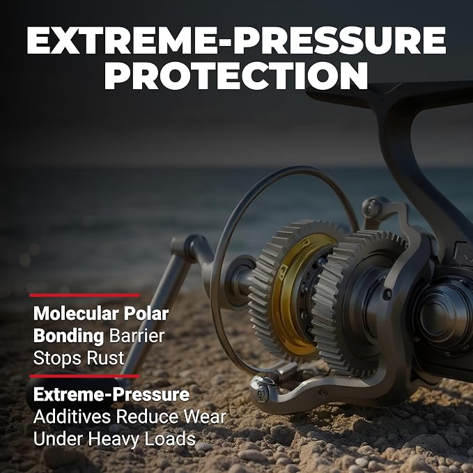 ReelX Fishing Reel Lubricant, Extreme-Pressure Anti-Corrosion Oil for Bearings, Spinning, Baitcasting, Spincast, Fly, Trolling & Electric Reels, Smooth Casting Saltwater Freshwater Protection, 1 oz