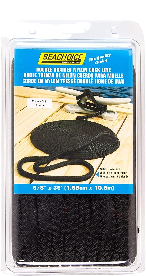 Seachoice Double-Braid Nylon Dock Line
