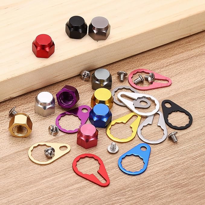 Fishing Reel Screw Nut Caps, Right Handle Knob Locking Plate Nut Replacement Parts