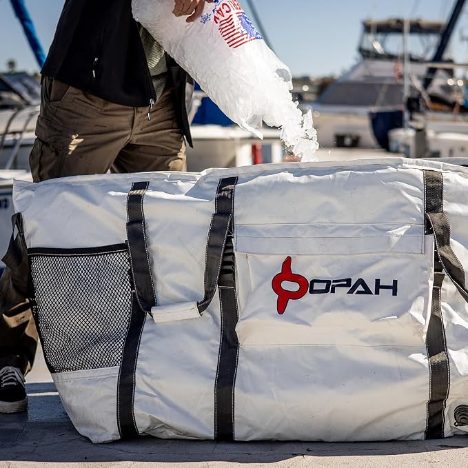 Opah Gear Fathom 6 Insulated Fish Kill Cooler Bag for Offshore, 70" Lx 24" W x 30" H, Heavy Duty, Marine-Grade Vinyl, UV Resistant, Camping & Fishing