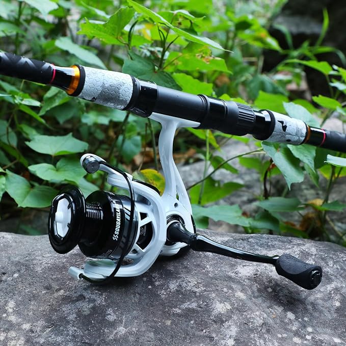 Sougayilang Surf Fishing Rod and Reel Combo, 4 Piece MH/H Saltwater Fishing Combo with 5000 Size Spinning Reel(12'/15')