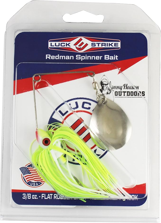 Luck E Strike Redman Spinner Bait by Jimmy Houston, 3/8 Ounce Colorado Spinnerbait