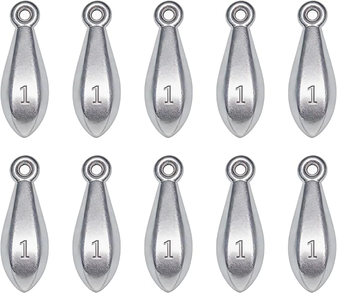 Fishing Weights Sinkers Bank Sinkers Bullet Weights for Surf Fishing Pier Bank Fishing Saltwater Fishing Gear 1oz to 8oz